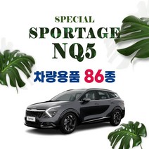 [차랑] 스포티지 NQ5 튜닝 용품 인테리어 악세사리 모음 보호필름 트렁크매트 키케이스, 81_아크릴 도어포켓 : 실버