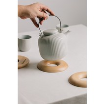 집들이 뚝배기 그릇받침 북유럽 답례품 주방 데임방지 소품 테이블 원목 냄비받침 깔판, 한 마리( 지름 15cm)