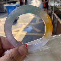 욕실커튼 여성용 천연 수제 라운드 옥 팔찌 희귀 미얀마 고급 주얼리 3 색