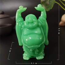 포대화상 재물운 무병 장수 부귀 풍수지리 가정화목 미니불상 불교 굿즈 빛나는 남자 만든 옥 돌 중국 Mait, 01 Style4