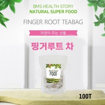 핑거루트 차 티백 판두라틴 핑거루트 100% 인도네시아, 1팩, 100T
