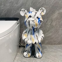 수납 호텔 걸이 화장실 베어브릭 인테리어 휴지, 60cm 그래피티베어 종이팩