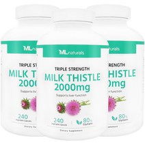 My Life 마이라이프 내추럴스 밀크시슬 2000mg, 240정, 3병