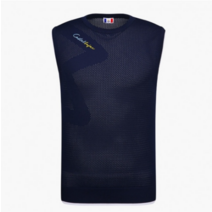 까스텔바작 남성 로고 자수 니트 베스트_BGAMSV201NY