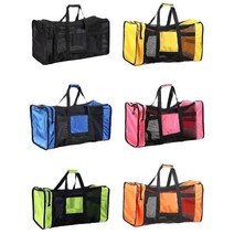 채집망 조과통 러기지택 다이브컴 핫 메쉬 더플 기어 비치 가방 스노클링 장비 다이빙시계, 주황색