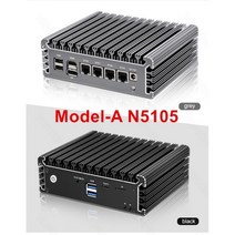 2023 2.5G 소프트 라우터 펜티엄 N6005 N5105 V5 4x 인텔 i226 Nics 2 * NVMe DDR4 팬리스 미니 PC 방화벽 기기 VPN 서버, CN, 16GB DDR4 512GB NVMe + 미국, ModelA Celeron N5105