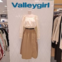밸리걸 NC14 밴드벨티드네추럴언발스커트 692570