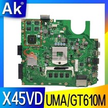 ASUS X45V 노트북 마더보드 용 X45VD X45C 메인 보드 통합 rev2.0 테스트 X45VD 마더보드, X45VD GT610M