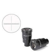 WF20X 와이드 필드 스테레오 현미경 접안 렌즈 올림푸스 니콘용 레티클 30mm 쌍, [02] 2개 without reticle, [01] Black