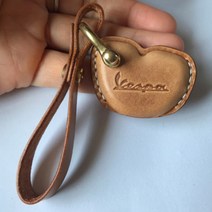 베스파 키홀더 수제 수입 소가죽 스쿠터 키홀더 위즈표 150GT300 diy, 원색