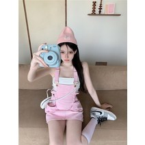 소금이 가능한 스위트 스커트 자녀 여름엔 서구적인 느낌의 데님 멜빵 스커트 스타일 캐주얼백 하객원피스 여성 여름원피스 치마 블라우스