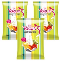 요거에스 프리미엄 요거트 파우더 플레인, 1kg, 3개