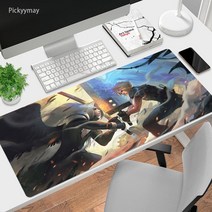 롤 마우스패드 대형 마우스 매트 파이널 판타지 게이머 키보드 노트북 데스크 패드 속도 카펫 애니메이션 Deskmat 게임 액세서리, 173.WA00135 FF15  300x800x2mm