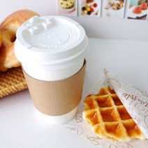 컵 홀더 (8온스) 무지 크라프트 - 100개