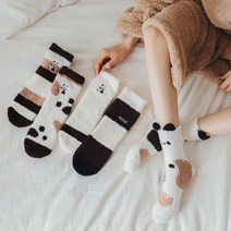 [5개1세트] 워더미 보온 큐티 판다 일러스트 임산부 산모 수면 양말 W660