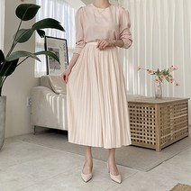 노고민 밴딩 플리츠 스커트