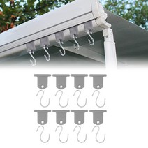 캠핑용 차양 액세서리 행거 파티 조명 후크 S 모양 캠프 텐트 캐러밴 모터홈 가든, 한개옵션0