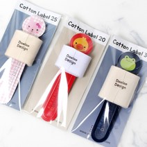 두루디자인 면 라벨(NEW), 2.5cm내추럴, -