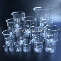 측량장비 붕규산 3000 유리 비커 5-3.3 ml 실험실 고온 저항 비커 측정 유리 컵 실험실 장비, 13 800mL