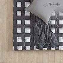 하비 순면 매트리스 커버 5cm~7.5cm Q/K큐브, 사이즈:킹(K) / 색상:큐브블랙