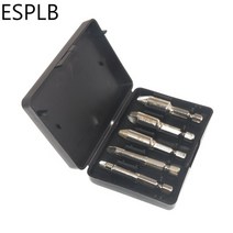 엔진 오일 석션기 자가 교환기 펌프 esplb 5pcs4pcs 손상된 나사 추출기 키트, 5개 실버