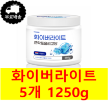 화학 첨가물 없는 네덜란드산 순수 100% 치커리뿌리추출물 프리바이오틱스 화이버라이트 프락토올리고당 250g 무료스푼제공, 5통 1250g(250g*5)