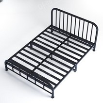 호텔식침대프레임 라지킹 침대 프레임 받침대 킹 퀸, 1200mm x 2000mm, 블랙