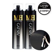갸스비 스타일링 헤어스프레이 매트&하드, 2개입