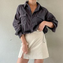 (핏예뻐요!!)코듀로이 골덴 포켓 스트링 골지 남방