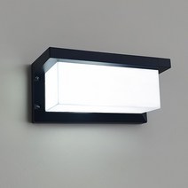 아크릴 사각 벽부등 실외벽등 방수벽등, 10508.스퀘어 1구 흑색