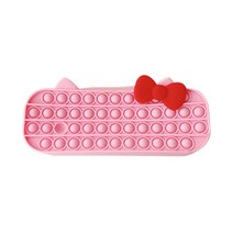 푸쉬팝 팝잇 필통, 핑크 고양이, 1개