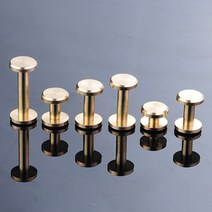 10PC Brassr Craft 솔리드 네일 볼트 부기 둥근 머리 나사 스트랩 리벳 나사 수하물 공예 의류/가방/신발 4-20mm, 10x10mm, 10개