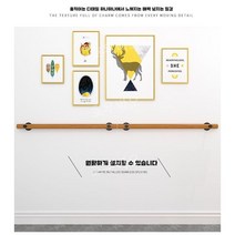 안전 난간대 원목 유럽식 실내 계단 나무 핸드 레일 인테리어 목재 손잡이, 450CM