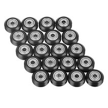 V-Shape Groove Wheel 5mm Bore 625 Bearing Pulley Accessories Double Bearing Sliding Gate for CNC 3D, 1