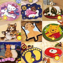 미우크굿즈 스킬자수세트 스킬 DIY 패키지, 고양이 3마리, 1세트