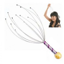 1Pcs 헤드 릴랙싱 마사지 클로 스파 두피 목 스트레스 릴리프 문어 릴리스 의사 스틸 볼, 1개, 1pc Random Color