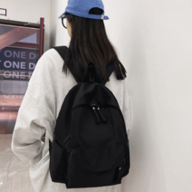 곽씨네슈퍼 남녀공용 무지 캐주얼백팩 학생가방 중학생 고등학생 백팩