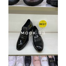 무크 (사은품증정) 편하고 쿠션좋은 남자 세미 드레스 정장구두 블랙