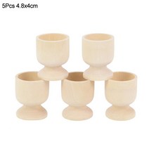 5Pcs 부활절 나무 계란 트레이 컨테이너 탁상 지주 컵 어린이 DIY 홀더 집에 대 한 행복 파티 장식, 02 5pcs medium