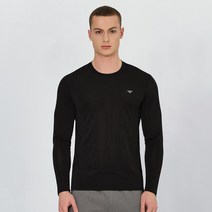 남자 기능성 스트레치 스판 라운드 긴팔 티셔츠