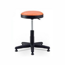 환의자(고정) 사무실의자 사무용의자 병원의자, 높은중심봉-오렌지