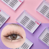 엘스몰 부분 인조속눈썹 가닥아이래쉬 연장자연스러운 셀프속눈썹, 스위트속눈썹 A형