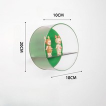 아크릴 벽선반 인테리어 모듈 거실 디스플레이 장식, C 녹색