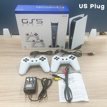 비디오게임콘솔 미니 게임보이 휴대용 가정용 스테이션 홈 스테이션 지연 없음 더블 핸들 플러그, 우리 플러그, 1개