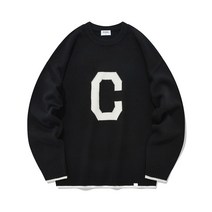 커버낫 [Covernat] [커버낫] 램스울 C 로고 크루넥 니트 (6color)