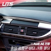 아우디 A6 전용 중앙송풍구 상단 크롬몰딩 네비게이션