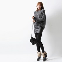 탱크걸 블랙캣 스킨스커트 기모레깅스(B 22992) 치마레깅스