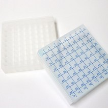 81홀 넘버링 0.2-2ml 투명 마이크로 튜브랙 실험도구 도구 실험용 이동 기자재 거치대 거치