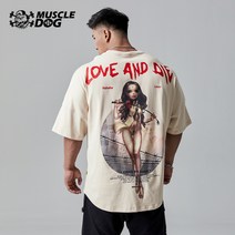 남자짐웨어 짐웨어 남자오버핏반팔티 헬스옷 남자헬스반팔 머슬핏반팔티 근육도그 마스터 일러스트 패션 피트니스웨어 트레이닝 레포츠