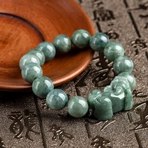 옥팔찌 옥구슬 진주 탄생석 원석용감한 부대 팔찌 쥬얼리와 천연 버마 어두운 비취 비즈 여성 보석 선물을